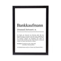Bankkaufmann Definition Poster personalisierbar mit Namen Beruf Poster Bankkaufmann Geschenk Einzug Geburtstag Geschenk Bankkaufmann Poster