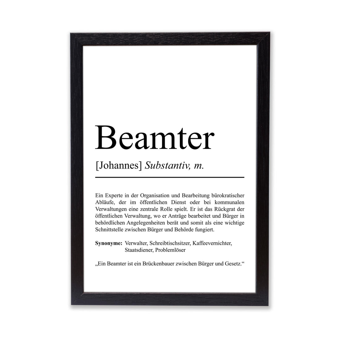 Beamter Definition Poster personalisierbar mit Namen Beruf Poster Beamter Geschenk Einzug Geburtstag Geschenk Beamter Poster Beruf