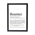 Beamter Definition Poster personalisierbar mit Namen Beruf Poster Beamter Geschenk Einzug Geburtstag Geschenk Beamter Poster Beruf