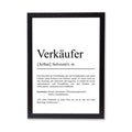 Verkäufer Definition Poster personalisierbar mit Namen Beruf Poster Verkäufer Geschenk Einzug Geburtstag Geschenk Verkäufer Poster Beruf
