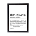Betriebswirtin Definition Poster personalisierbar mit Namen Beruf Poster Betriebswirtin Geschenk Einzug Geburtstag Geschenk Betriebswirtin