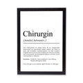 Chirurgin Definition Poster personalisierbar mit Namen Beruf Poster Chirurgin Geschenk Einzug Geburtstag Geschenk Chirurgin Poster Beruf