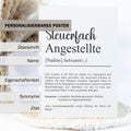 Steuerfachangestellte Definition Poster personalisierbar mit Namen Beruf Poster SFA Geschenk Einzug Geburtstag Geschenk Steuerfachangestellt