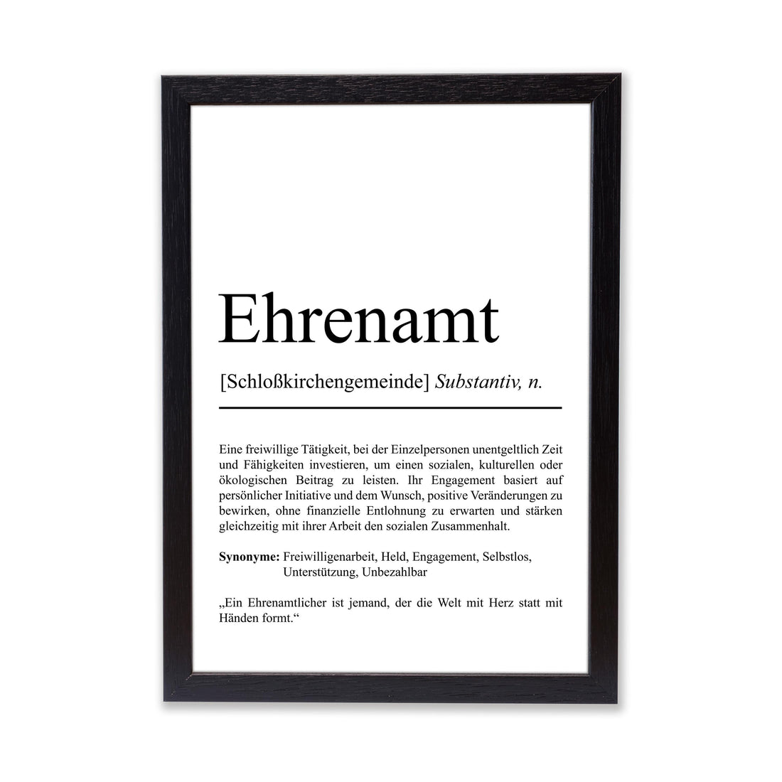 Ehrenamt Definition Poster personalisierbar mit Namen Ehrenamt Poster Geschenk für Ehrenamtler Geburtstag Einrichtung Idee Poster Ehrenamt