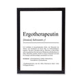 Ergotherapeutin Definition Poster personalisierbar mit Namen Beruf Poster Ergotherapeutin Geschenk Einzug Geburtstag Ergotherapeutin