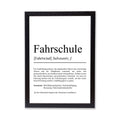 Fahrschule Definition Poster personalisierbar mit Namen Fahrschule Poster Einrichtung Fahrschule Geschenk Fahrschullehrer Definition Poster