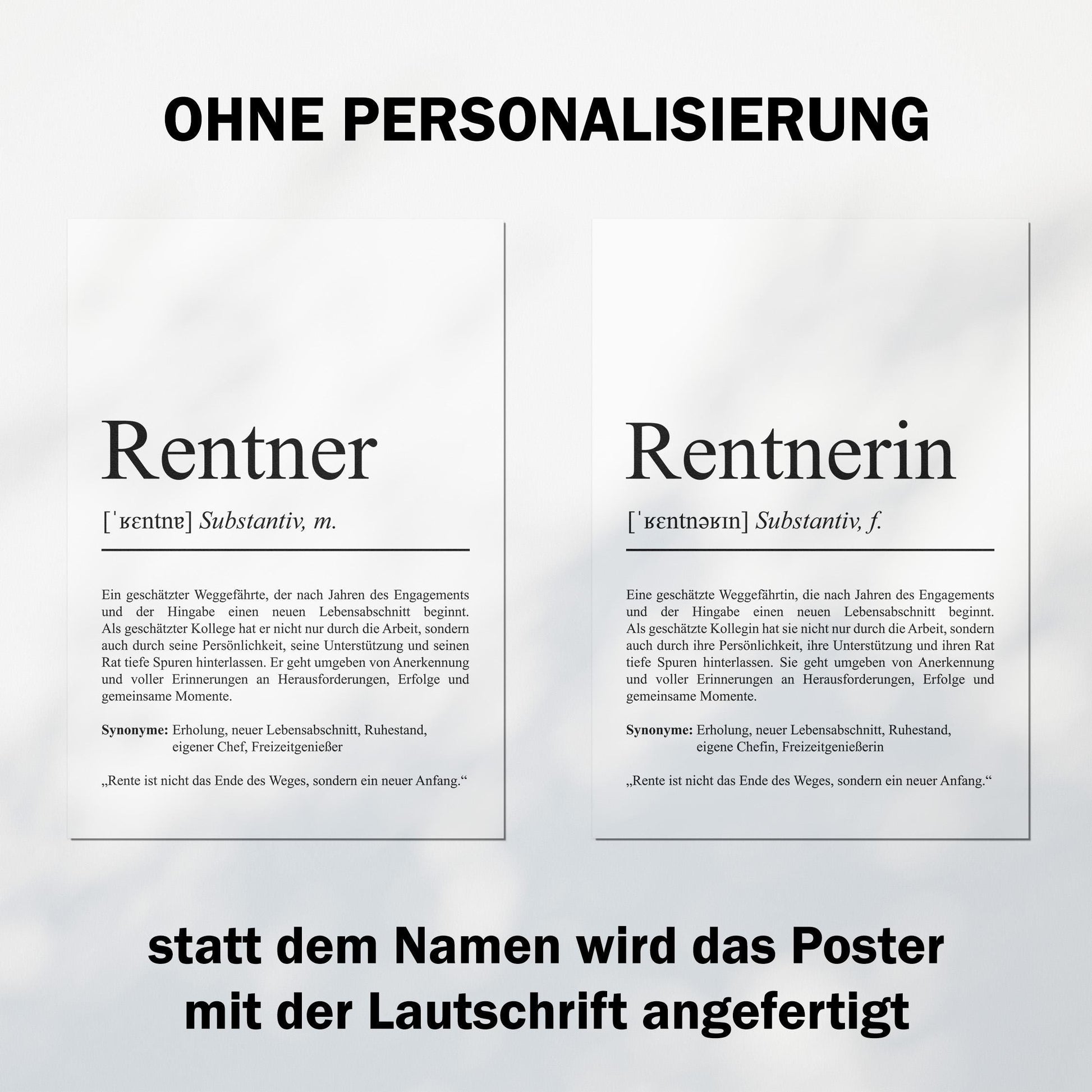 Rentnerin Definition Poster personalisierbar mit Namen Beruf Poster Rentnerin Geschenk Einzug Geburtstag Geschenk Rentnerin Poster Beruf