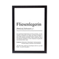 Fliesenlegerin Definition Poster personalisierbar mit Namen Beruf Poster Fliesenlegerin Geschenk Einzug Geburtstag Geschenk Fliesenlegerin Poster Beruf Definition