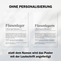Fliesenlegerin Definition Poster personalisierbar mit Namen Beruf Poster Fliesenlegerin Geschenk Einzug Geburtstag Geschenk Fliesenlegerin Poster Beruf Definition