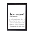 Reinigungskraft Definition Poster personalisierbar mit Namen Beruf Poster Reiniger Geschenk Einzug Geburtstag Geschenk Reiniger Poster Beruf