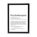 Psychotherapeut Definition Poster personalisierbar mit Namen Beruf Poster Psychotherapeut Geschenk Einzug Geburtstag Therapeut Poster