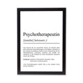 Psychotherapeutin Definition Poster personalisierbar mit Namen Beruf Poster Psychotherapeutin Geschenk Einzug Geburtstag Therapeutin Poster