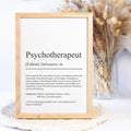 Psychotherapeutin Definition Poster personalisierbar mit Namen Beruf Poster Psychotherapeutin Geschenk Einzug Geburtstag Therapeutin Poster