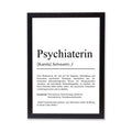 Psychiaterin Definition Poster personalisierbar mit Namen Beruf Poster Psychiaterin Geschenk Einzug Geburtstag Psychiaterin Poster