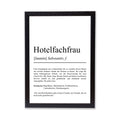 Hotelfachfrau Definition Poster personalisierbar mit Namen Beruf Poster Hotelfachfrau Geschenk Einzug Geburtstag Geschenk Hotelfachfrau