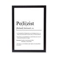 Polizist Definition Poster personalisierbar mit Namen Beruf Poster Polizist Geschenk Einzug Geburtstag Geschenk Polizist Poster Beruf