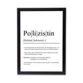 Polizistin Definition Poster personalisierbar mit Namen Beruf Poster Polizistin Geschenk Einzug Geburtstag Geschenk Polizistin Poster Beruf