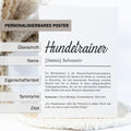 Hundetrainer Definition Poster personalisierbar Beruf Poster Geschenk Hundetrainer Einzug Geburtstag Geschenk Hundetrainer Poster Trainer