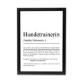Hundetrainerin Definition Poster personalisierbar Beruf Poster Geschenk Hundetrainerin Einzug Geburtstag Geschenk Hundetrainerin Poster