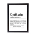 Optikerin Definition Poster personalisierbar mit Namen Beruf Poster Optikerin Geschenk Einzug Geburtstag Geschenk Optikerin Poster Beruf