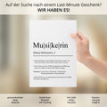Musikerin Definition Poster personalisierbar mit Namen Beruf Poster Musikerin Geschenk Einzug Geburtstag Geschenk Musikerin Poster Beruf