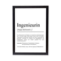 Ingenieurin Definition Poster personalisierbar mit Namen Beruf Poster Ingenieurin Geschenk Einzug Geburtstag Geschenk Ingenieur Poster Beruf