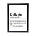 Kollegin Definition Poster personalisierbar mit Namen Beruf Poster Kollegin Geschenk Einzug Geburtstag Geschenk Kollegin Poster Beruf