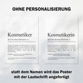 Kosmetikerin Definition Poster personalisierbar mit Namen Beruf Poster Kosmetikerin Geschenk Einzug Geburtstag Geschenk Kosmetikerin Poster
