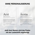 Ärztin Definition Poster personalisierbar mit Namen Beruf Poster Ärztin Geschenk Einzug Geburtstag Geschenk Ärztin Poster Beruf Definition