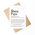 Bonusmama Definition Karte personalisierbar mit Namen Stiefmutter Grußkarte Geschenk für Stiefmutter Postkarte Definition Bonusmama