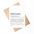 Bruder Definition Karte personalisierbar mit Namen Bruder Grußkarte Geschenk für Bruder Postkarte Definition Geschwister