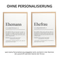 Ehemann Definition Karte personalisierbar mit Namen Ehemann Grußkarte Geschenk für Ehemann Postkarte Definition Ehemann