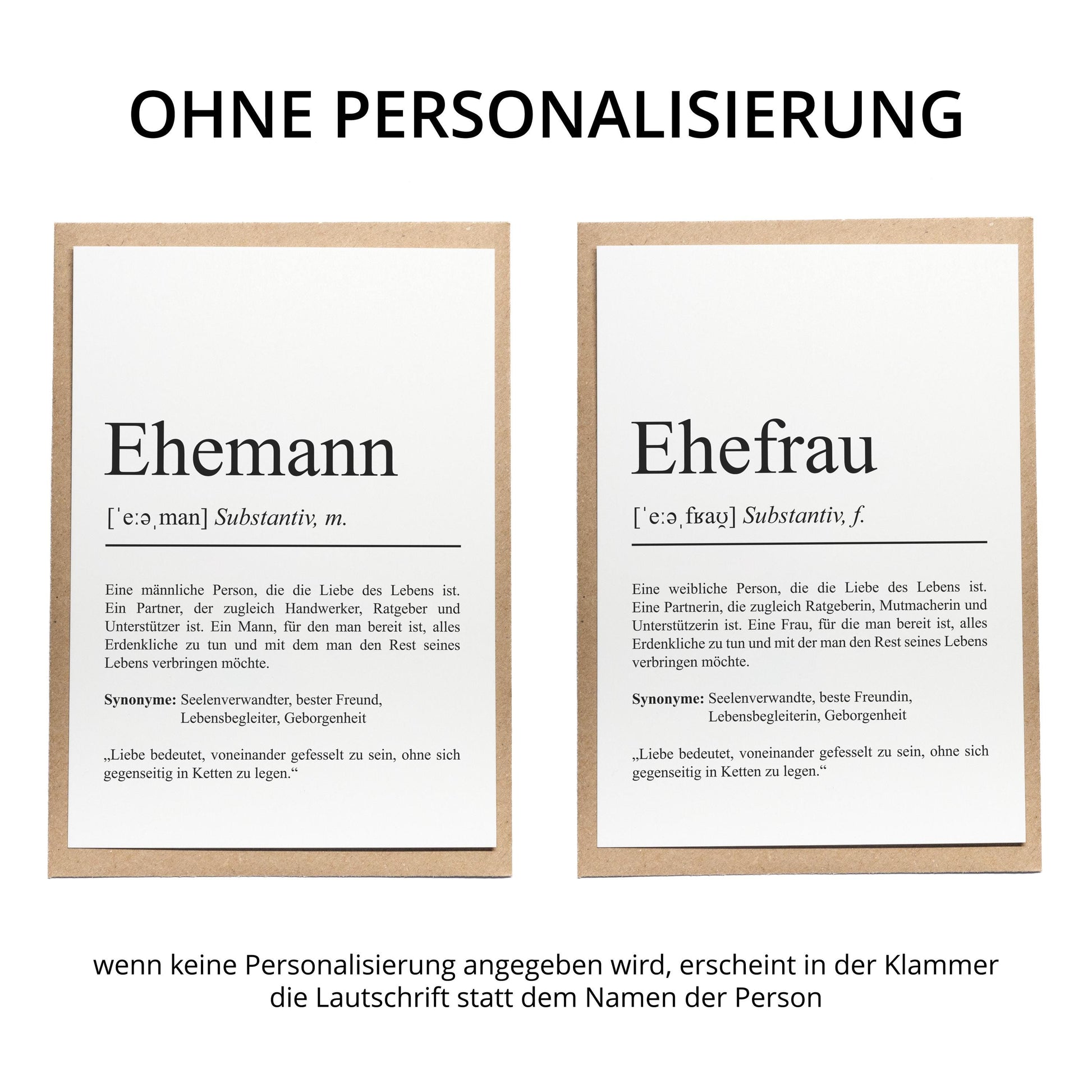 Ehemann Definition Karte personalisierbar mit Namen Ehemann Grußkarte Geschenk für Ehemann Postkarte Definition Ehemann