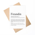 Freund Definition Karte personalisierbar mit Namen Freund Grußkarte Geschenk für Freund Postkarte Definition bester Freund