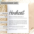 Hochzeit Definition Karte personalisierbar mit Namen Hochzeit Grußkarte Geschenkidee für Hochzeit Postkarte Definition Hochzeit Klappkarte