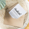 Hochzeit Definition Karte personalisierbar mit Namen Hochzeit Grußkarte Geschenkidee für Hochzeit Postkarte Definition Hochzeit Klappkarte