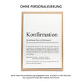 Konfirmation Definition Karte A6 personalisierbar mit Namen Konfirmation Karte Geschenk zur Konfirmation Klappkarte Definition