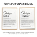 Schwiegersohn Definition A6 Karte personalisierbar mit Namen Grußkarte Geschenk für Schwiegersohn Klappkarte Definition Schwiegersohn Karte