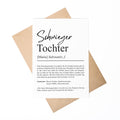 Schwiegersohn Definition A6 Karte personalisierbar mit Namen Grußkarte Geschenk für Schwiegersohn Klappkarte Definition Schwiegersohn Karte