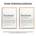 Soulmate Definition Karte personalisierbar mit Namen Soulmate Grußkarte Geschenk Soulmate Postkarte Definition Soulmate