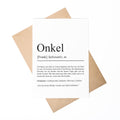 Onkel Definition A6 Karte personalisierbar mit Namen Onkel Grußkarte Geschenk für Onkel Grußkarte Definition Onkel Klappkarte Geschenkkarte