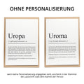 Uropa Definition Karte personalisierbar mit Namen Uropa Grußkarte Geschenk für Uropa Postkarte Definition Uropa Geschenkkarte