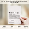 Sei du selbst Definition Karte personaliserbar mit Namen Mutmacher Karte Affirmation Karte für Kinder Motivationskarte Freundschaft