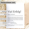 Viel Erfolg Definition Karte personaliserbar mit Namen Mutmacher Karte Affirmation Karte für Kinder Motivationskarte Freundschaft