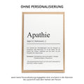 Apathie Definition Karte personaliserbar Emotionen Mutmacher Karte Spirituelle Karte Motivationskarte