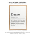 KARTE Danke Definition Karte Geschenk Grußkarte Danke Postkarte beschreibbar Spruchkarte zum Verschenken Danke Sagen Ideen