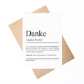 KARTE Danke Definition Karte Geschenk Grußkarte Danke Postkarte beschreibbar Spruchkarte zum Verschenken Danke Sagen Ideen