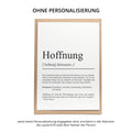Hoffnung Definition Karte personaliserbar Emotionen Mutmacher Karte Spirituelle Karte Motivationskarte