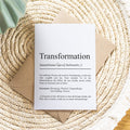 Transformation Definition Karte personaliserbar Emotionen Mutmacher Karte Spirituelle Karte Motivationskarte