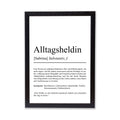Alltagsheldin Definition Poster personalisierbar mit Namen Heldin Poster Geschenk Einzug Geburtstag Geschenk Heldin Poster Alltagsheldin